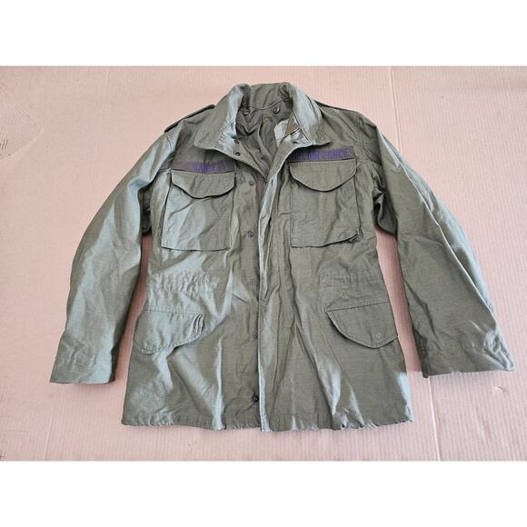 Vintage Field Jacket Size Small Regular Cold Weather US Army OG-107 60s 70s - Picture 6 of 16